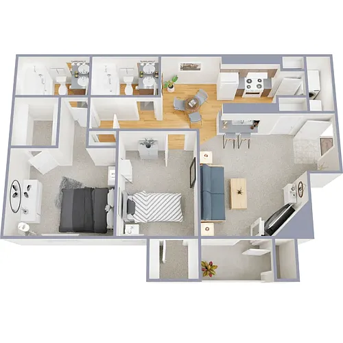 Floor plan Two Bedroom