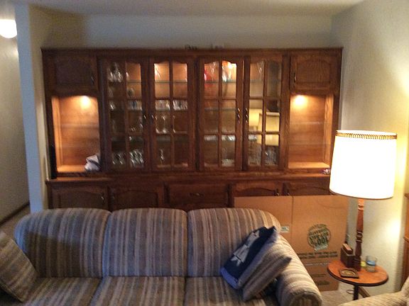 hutch in living room