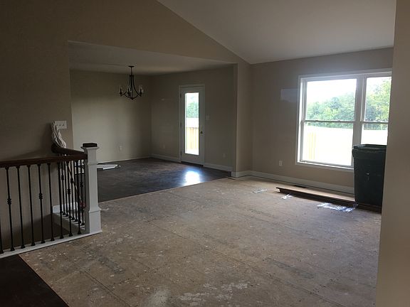 Open dining, living and kit.