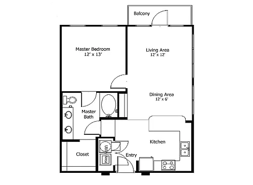 Floor plan Oaks 5A5