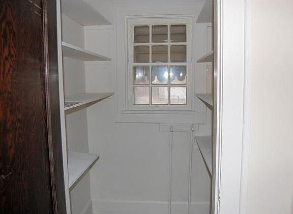 Close-up of kitchen pantry.