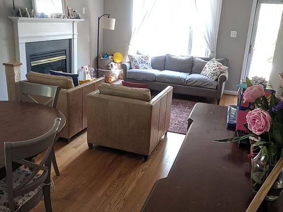 Living room and dining room.
