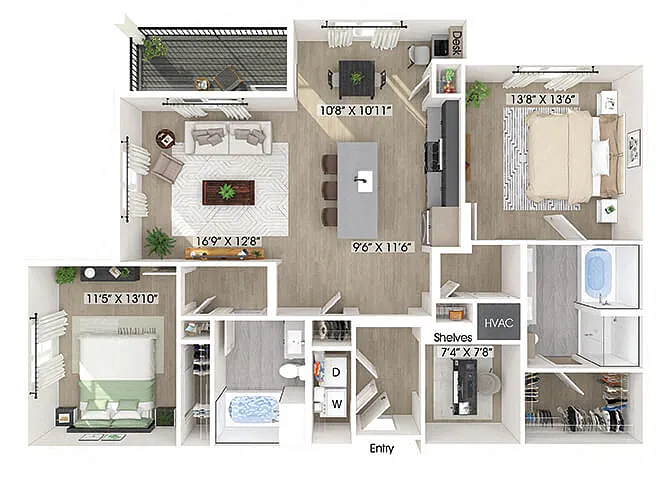 Floor plan B7D