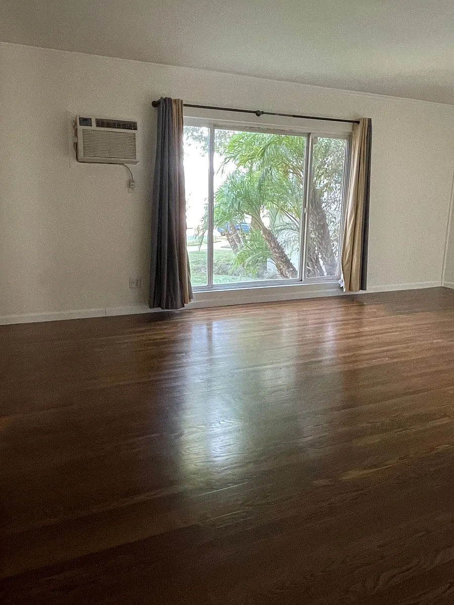 Large living room with picture window and a/c and heat unit - 1415 N Pepper St #1415
