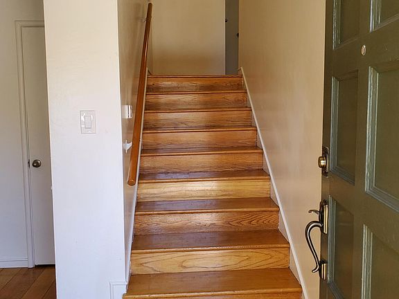 Staircase to 2nd floor bedroom/bathroom