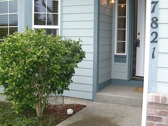 Cute entry with brick upgrade