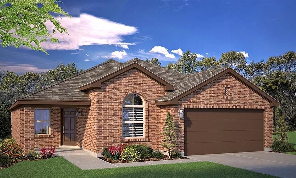 D.R. Horton's Meridian Floorplan Elevation B. All photos shown here may not depict the specified home & features included are for illustration purposes only
