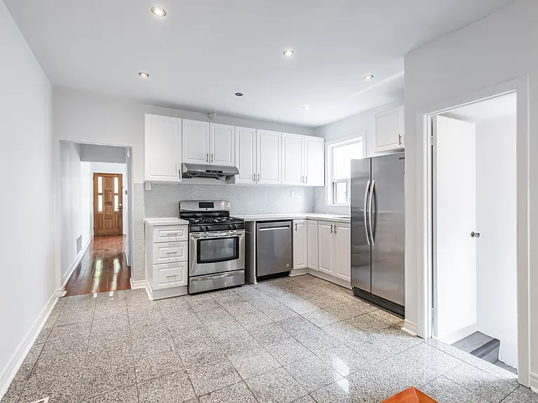 Kitchen with a walkdown to basement and separate entrance