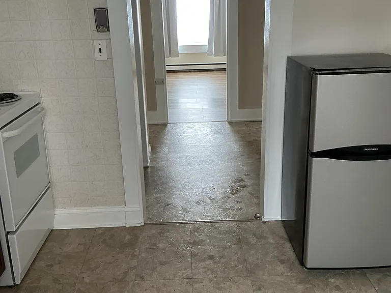 View from kitchen through to living room.