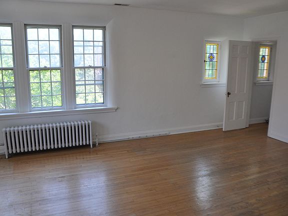 Front Room, stained glass windows and lots of natural light