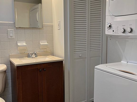 Bathroom with washer & dryer