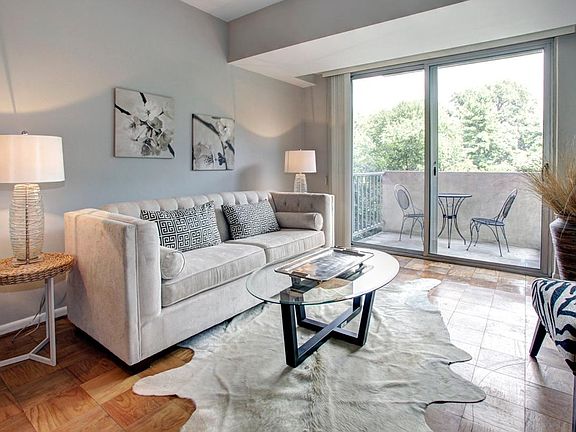 Hardwood parquet floors.