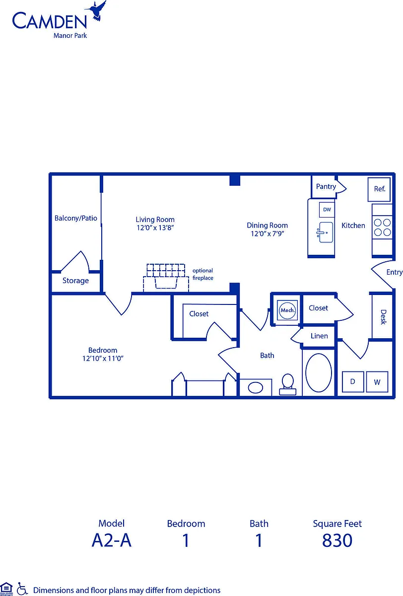 Floor plan A2-A
