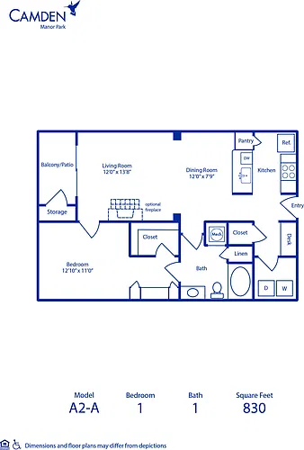 Floor plan A2-A