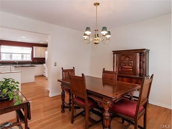 Dining room open to kitchen