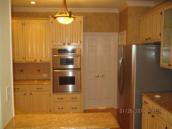 stainless refrigerator and double oven