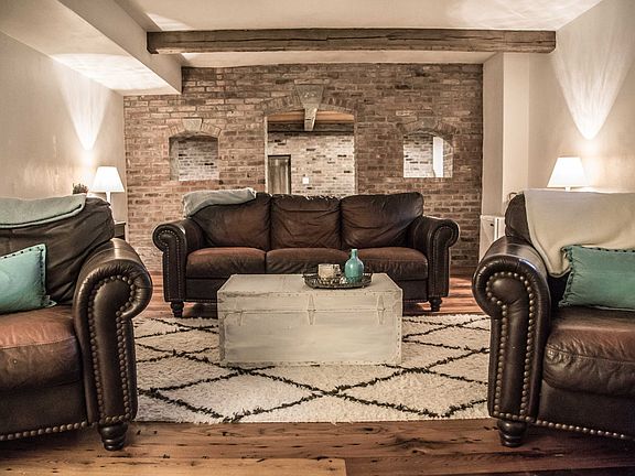 Lower level movie room