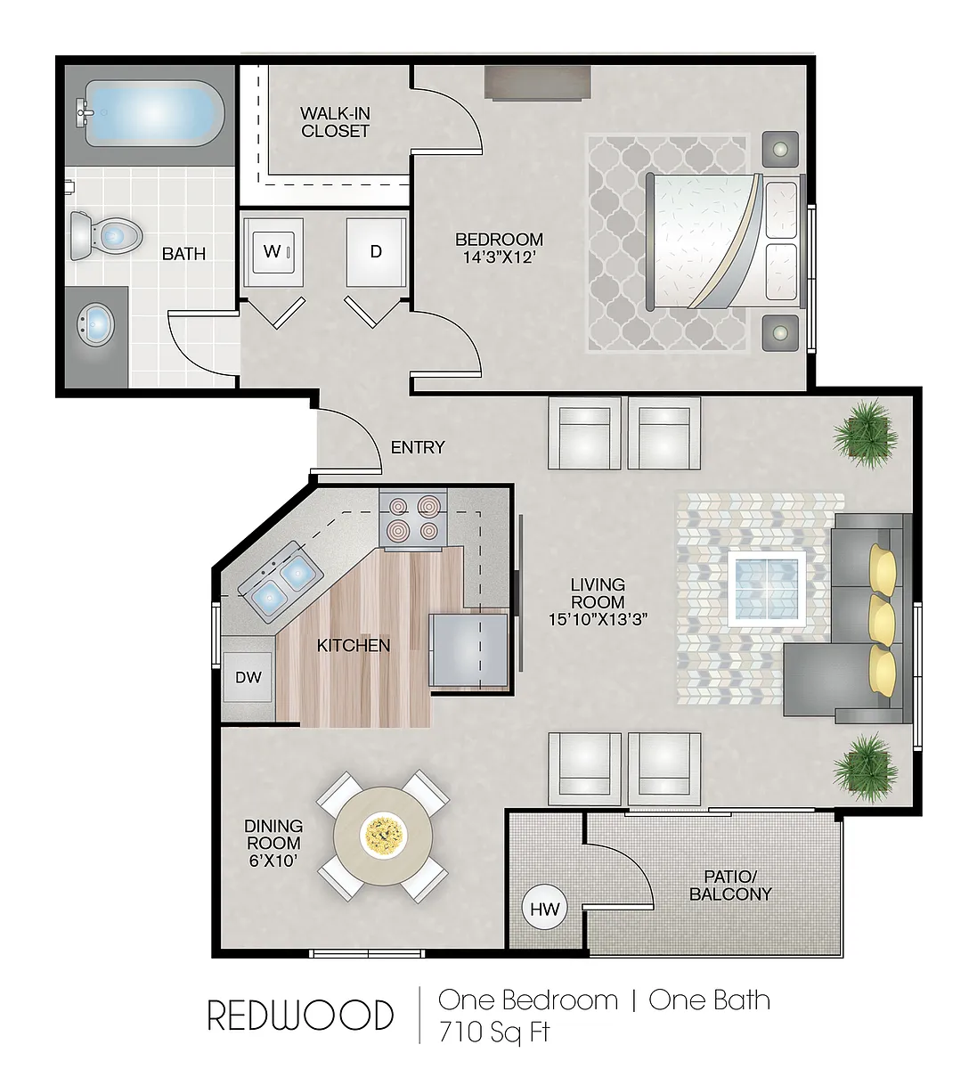Floor plan Redwood Deluxe
