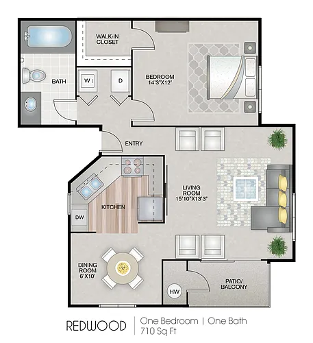 Floor plan Redwood Deluxe