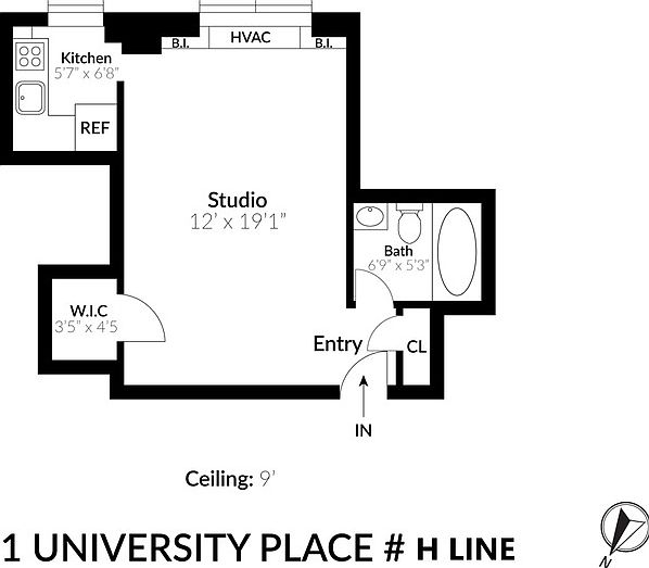 2nd image of 1 University Pl #9H2