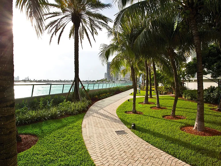 Walking paths with bay views