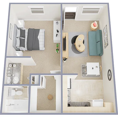 Floor plan One Bedroom