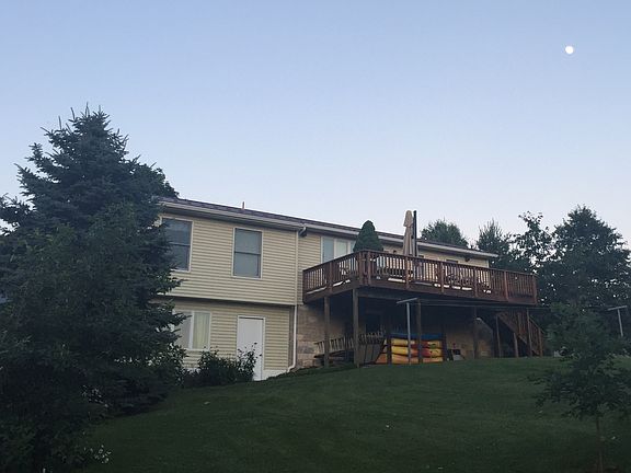 Back view with deck