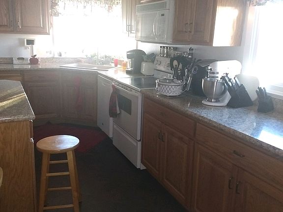 Kitchen faces south.  