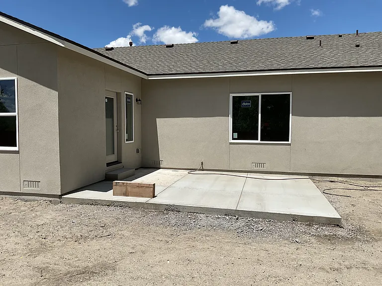 Back view, patio