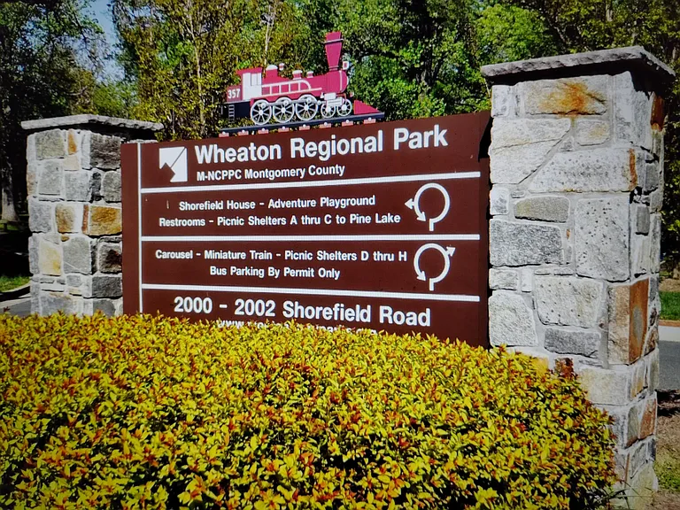A local gem, this huge park with nature trails, a train and a carousel is a mile away.