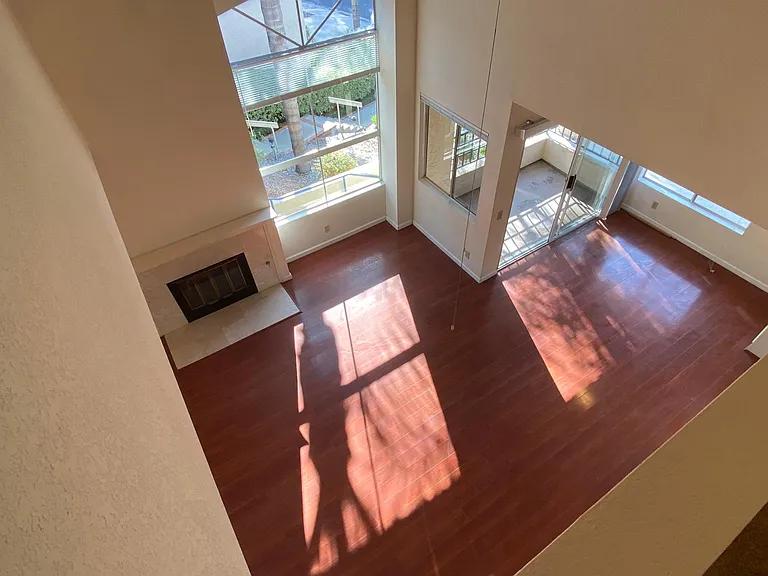 Look down to Living room