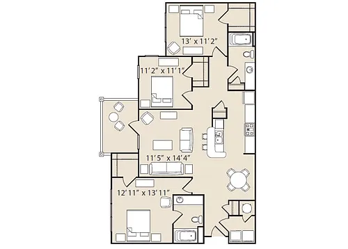 Floor plan C1