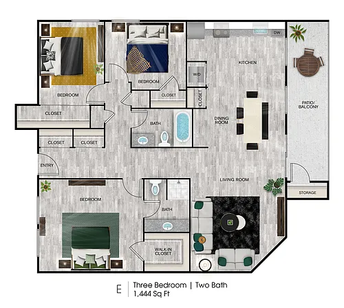 Floor plan E-North