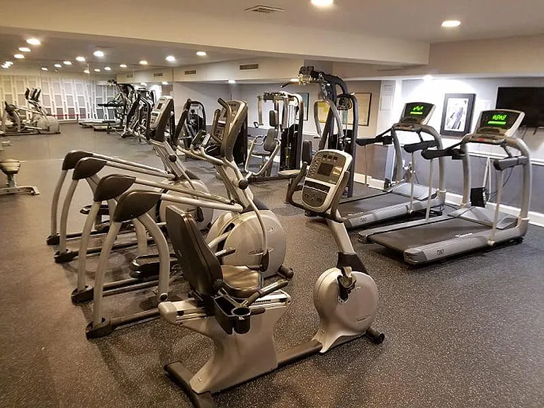 Fitness Center with Stationary Bike and Elliptical