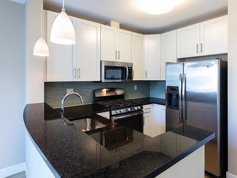 Enjoy cooking meals in kitchen with wood floors