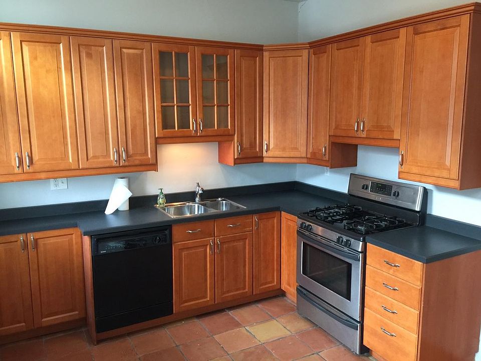 Kitchen with rear walk out access