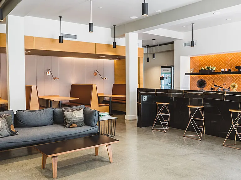 Lounge and work stations