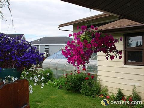 View from covered sidewalk front entry