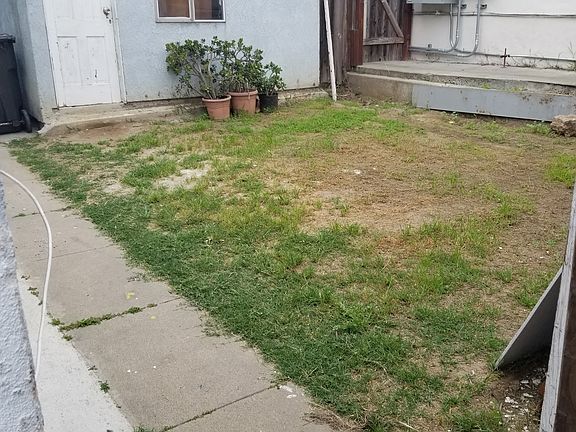 backyard with side entrance