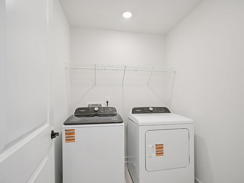 Every home includes a washer and dryer.