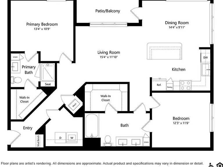 B4 | 2x2 | 1264 sq ft B4 | 2x2 | 1264 sq ft