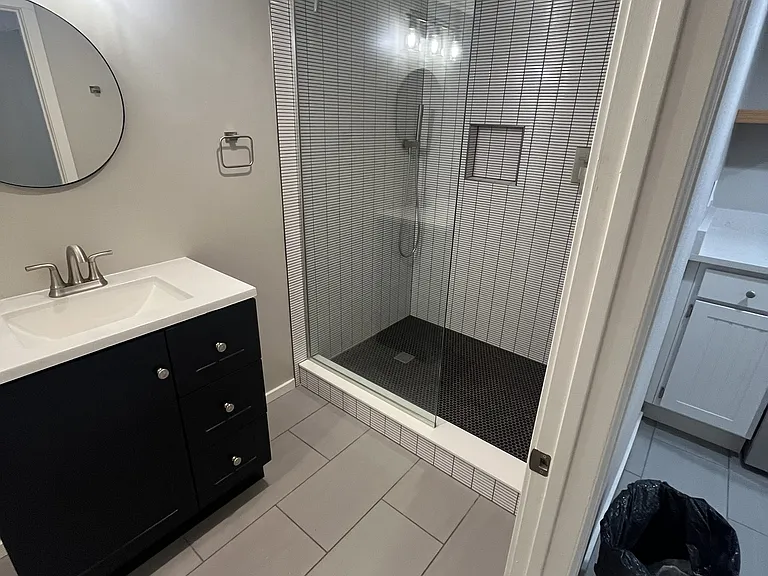 Renovated shower