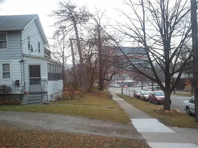 Moore street towards the Kellogg Eye Center