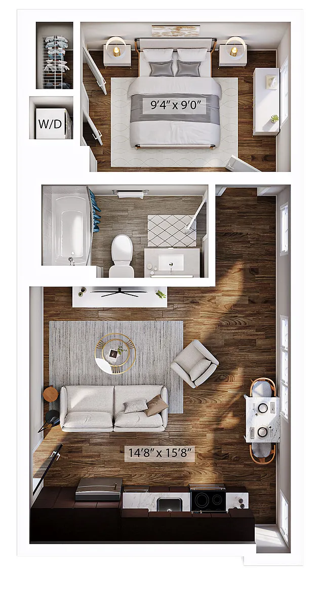 Floor plan 1E