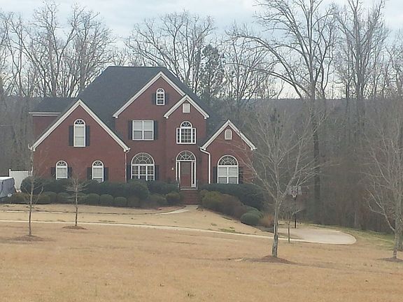 Frontal view across yard