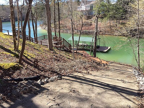 Cement Down to Water's Edge