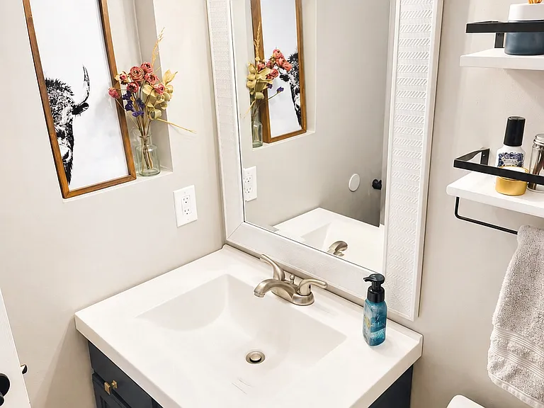 Main level half bath