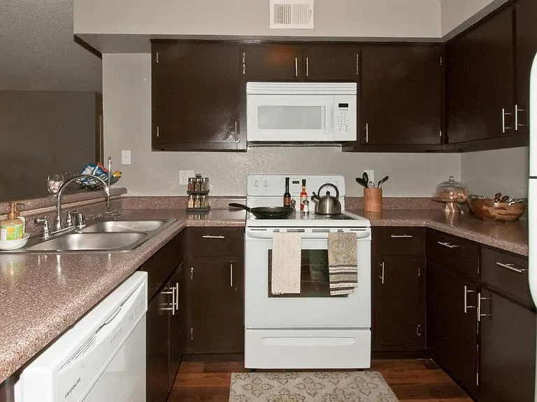 Gourmet style kitchen with all major appliances