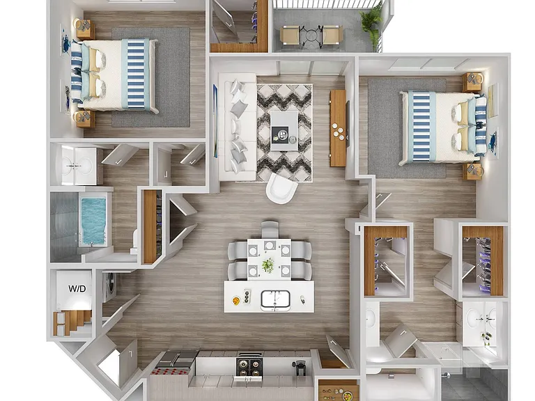 Tides | 2 Bed/2 Bath | 1,127 SF Tides | 2 Bed/2 Bath | 1,127 SF