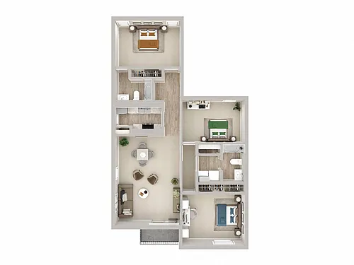 Floor plan 3 Bed